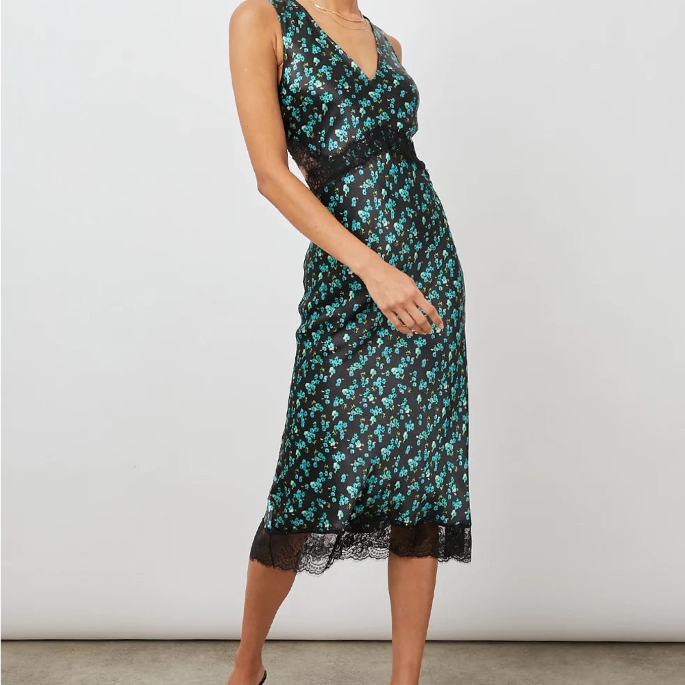 Rails pandora Sheath V-Neck Sleeveless Midi Dress SIZE XS